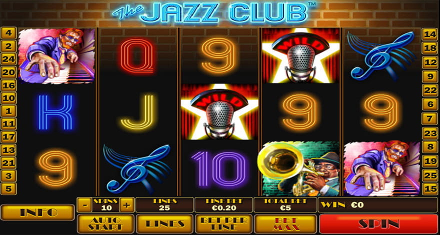 The Jazz Club Video Slot