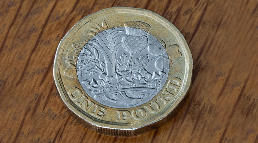 Manipulated Pound Coin