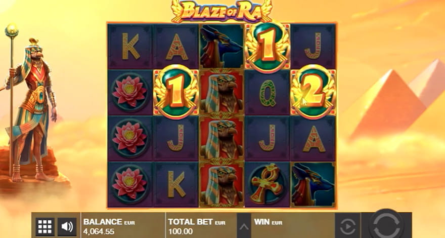 Blaze of Ra Slot In-Play 