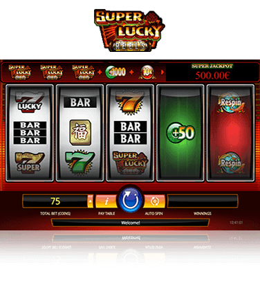 In-game action from Super Lucky Reels slot